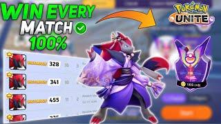 How to win every match with Zoroark Best Strategy for Master Rank  Pokemon unite