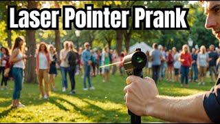 Laser Pointer Prank in Public