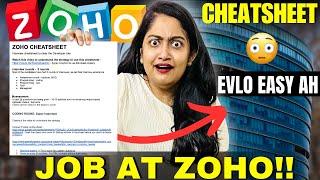 VerithanamOnly Sheet to get JOB at ZOHO Easilyதமிழ்