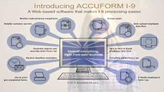 Accuform I-9 Employment Eligibility Software for Small Companies