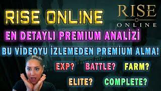 Rise Online  En Detaylı Premium Analizi  Bu videoyu izlemeden Premium alma