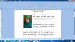 Cara memasukan gambar foto dan pengaturannya pada MS Word