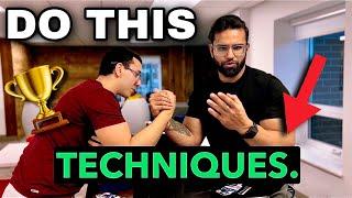 How to win EVERY TIME in Arm Wrestling with THIS TECHNIQUE 