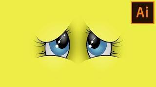 Create Vector Cartoon Eyes Wallpaper in Adobe Illustrator