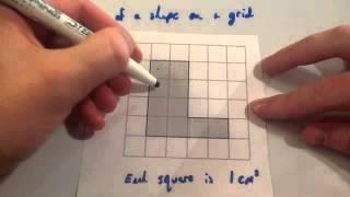 Area of shape on a grid - Corbettmaths