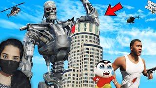 Franklin Shinchan Surviving Robo Apocalypse - GTA 5