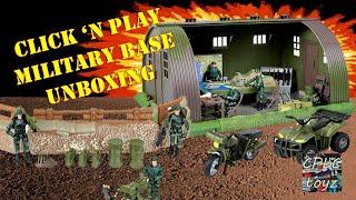 Wanna build a fort? Click n Play Military Base Playset Unboxing