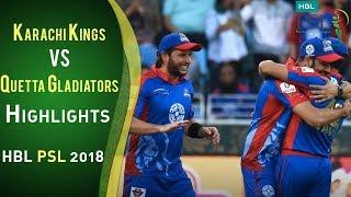 Full Highlights  Karachi Kings Vs Quetta Gladiators  23 February  Match 2  HBL PSL 2018  PSL