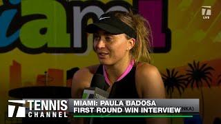 Paula Badosa Talks About Her Win Over Former World No. 1 Simona Halep  Miami 1R