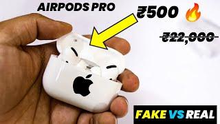 Apple AirPods Pro Clone In ₹500  Unboxing & Review  Fake Vs Real Differences