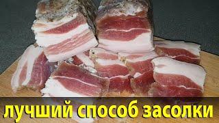 САМАЯ вкусная засолка ГРУДИНКИ  подчерёвка пашины сала. Простой рецепт засолки