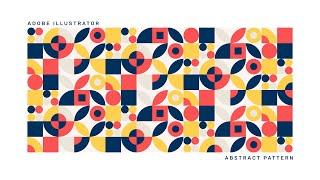 How to Create Abstract Pattern  Adobe Illustrator Tutorial