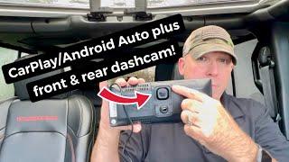 This is the best CarPlayAndroid Auto + Front & Rear Dashcam Device of 2023