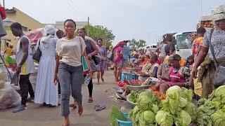 INSIDE GHANA FRESH FOOD MARKET MAKOLA ACCRA