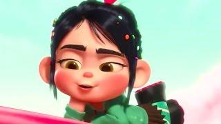 Ральф и Ванилопа  Отрывок из мультика Ральф Wreck it Ralph Vanellope  Лучшее из Диснея