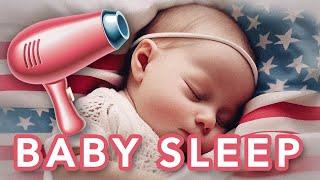 120min - Baby Blow Dryer sound  USA Edition for sleeping babies