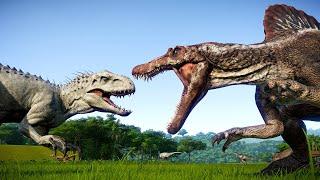 CARNIVORE AND HERBIVORE BATTLE ROYALE ISLA NUBLAR 1993  - Jurassic World Evolution