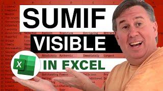 Excel - SUMIF for only the Visible Cells in Excel  - Duel 187 - Episode 2164
