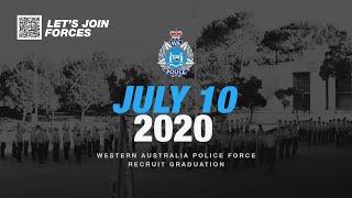 WA Police Force - Recruit Graduation Ceremony - 10 July 2020