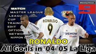 PS2 PES 5 Ronaldo All Goals in La liga 04-05