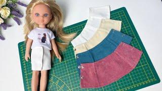 Straight skirt for a doll clothes for Paola Reina + PATTERN