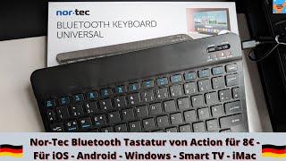 Nor-Tec Bluetooth Tastatur von Action  für 8€ - Für iOS - Android - Windows - Smart TV - iMac