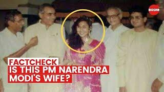 Is The Woman In This Image Narendra Modis Wife? I Fact Check  BOOM  Narendra Modi And Jashodaben