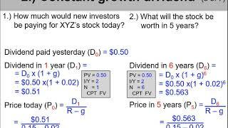 5 of 14 Ch.8 - “Constant growth dividend” stocks example