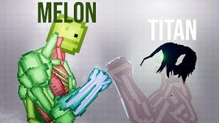 Melon Titan vs Attack on Titan - People Playground 1.26