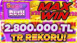 Sugar Rush  2.720.000 TL REKOR MAX WİN KAZANÇ  42 UZATMA İLE SLOT OYUNLARI TÜRKİYE REKORU KIRDIK 