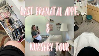 Countdown to baby LAST prenatal apt 38 week update and nursery tour nursery decor on a budget 