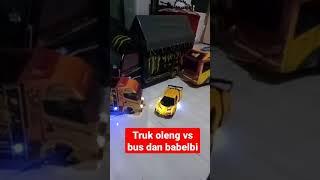 miniatur truk oleng dari kardus