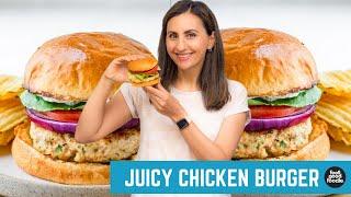 Juicy Chicken Burgers  Great for Summer Grilling