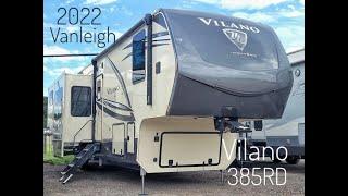 RARE 2022 Vanleigh Vilano 385RD 5 Slide Raised Rear Living Room