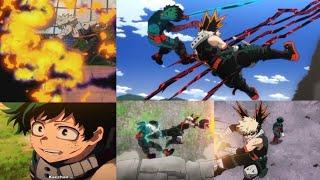 A compilation of scenes where Bakugou saves Deku Part 1