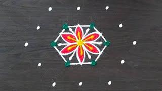 5x3 rangoli  thipkyanchi rangoli  daily simple rangoli  diwali festival muggulu