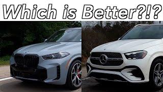 BMW X5 xDrive50e vs. Mercedes-Benz GLE 450e. Similar Size Price and Powertrain