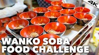Japanese WANKO SOBA CHALLENGE 100 bowls of Noodles  Kanagawa Prefecture 4K