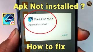 Free Fire Max App Not installed  How To Fix Free Fire Max Apk Not installed