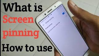 How to use screen pinning in Android mobile phone