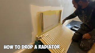 How to drop a radiator  Remove a radiator for decorating painting wallpapering plastering