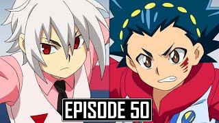 VALT VS SHU in Beyblade Burst DB Episode 50 Beyblade Burst Dynamite Battle Episode 50 Valt and Shu