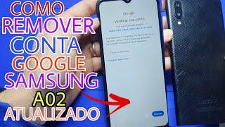 Como remover a Conta Google Samsung A02 android 11 atualizado 2024