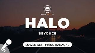 Halo - Beyonce Lower Key - Piano Karaoke