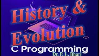 1. History and evolution of C Programming