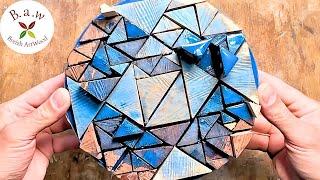 Woodturning  ART and Recycling of Triangular SCRAPS