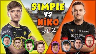 S1mple vs Niko Pt.2 With Rain and Pasha - FPL Csgo Stream Battles