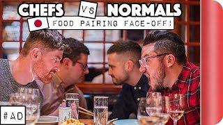 Chefs vs Normals Japanese Food Pairing FACE-OFF  Sorted Food