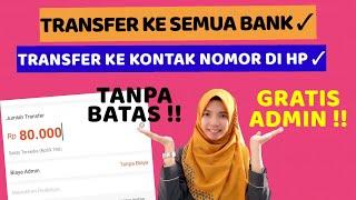 CARA TRANSFER GRATIS KE SEMUA BANK TANPA BIAYA ADMIN