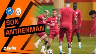  Galatasarayımız FC RFS maçı öncesinde son antrenmanını gerçekleştirdi #RFSvGS #UEL